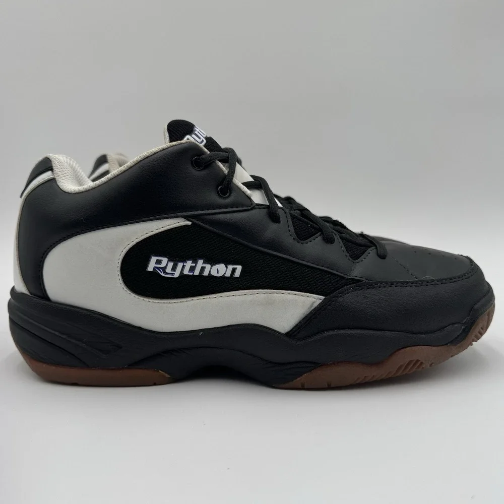 Python Deluxe Wide Shoes Mens 11.5 Black Racquetball Squash Badminton Volleyball